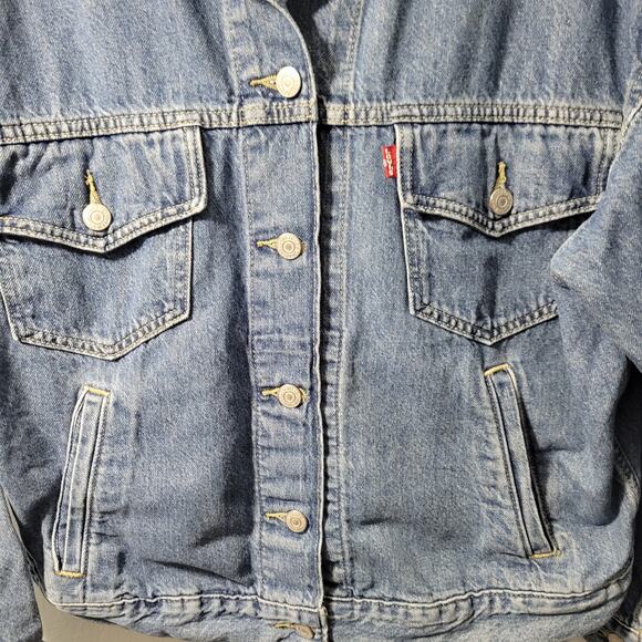 Levi Strauss Women's Jean Trucker Jacket Size M 21725-1283 - Picture 3 of 7
